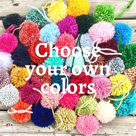 Yarn Pom Poms Etsy