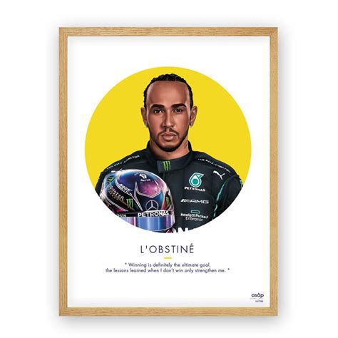 Lewis Hamilton Poster Formula 1 Illustration Mercedes F1 Digital Print