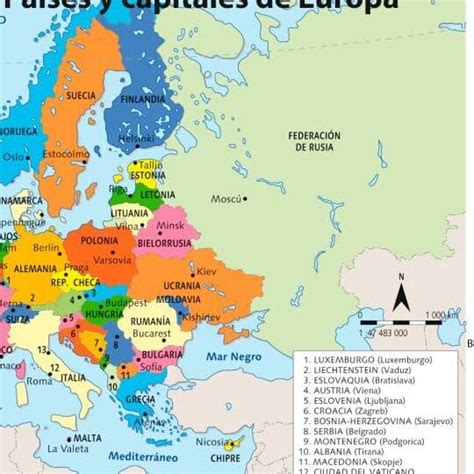 ️ Descubre la lista completa de países que conforman Europa Occidental ...