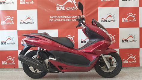 Honda PCX 150 2014 Vermelha KM Motos Sua Loja De Motos Semi Novas