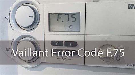 Vaillant Ecotec F Fault Code Repair Off