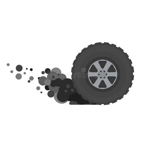 Flat Tire Cartoon Stock Illustrations 3674 Flat Tire Cartoon Stock