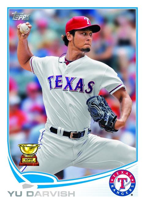 Yu Darvish Topps Baseball Card Texas Rangers TexasRangers MLB