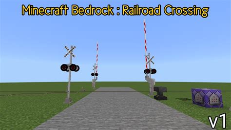 Minecraft Railroad Crossing Usa Siemens Railroad Crossing Addon For Minecraft Bedrock V1