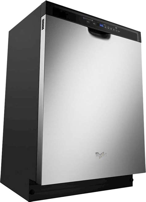 Best Buy Whirlpool Built In Dishwasher Monochromatic Stainless