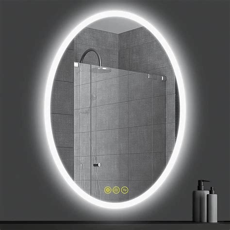 Ai Lighting 600mm Round Bathroom Led Mirror Illuminated Backlit