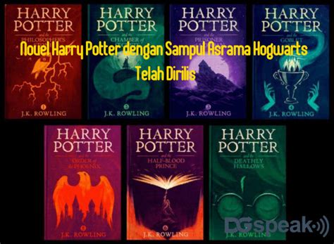 Novel Harry Potter Dengan Sampul Asrama Hogwarts Telah Dirilis