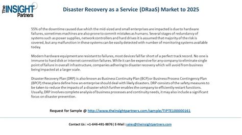 Disaster Recovery As A Service Draas Market To Global Analysis And