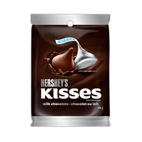 Hersheys Kisses Milk Chocolate Candy 104g Bag