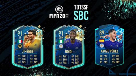 Fifa Totssf How To Complete Ndidi Sbc Jimenez Perez Objectives