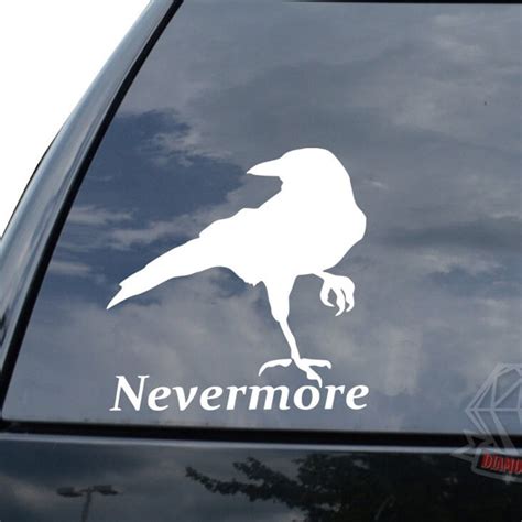 Nevermore Raven Edgar Allen Poe Poem Poet Sticker Decal for Car Truck ...