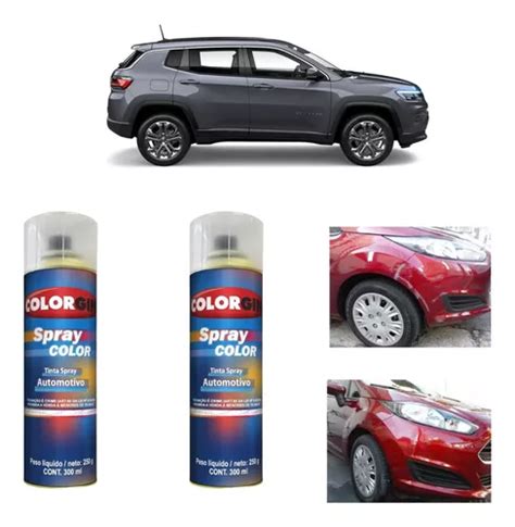 Tinta Spray Automotiva Jeep Compass Cinza Granite Verniz MercadoLivre