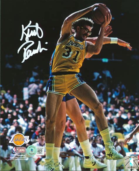 Kurt Rambis Signed Lakers 8x10 Photo Beckett Pristine Auction