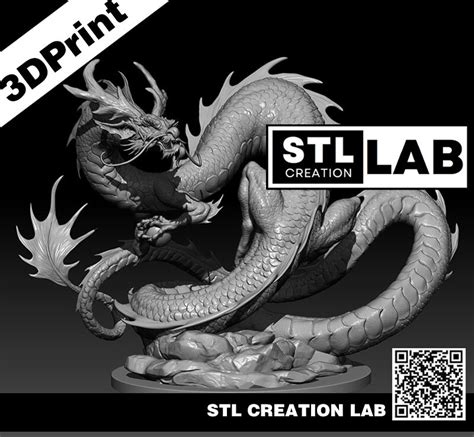 Oriental Dragon Stl File D File D Printer Theoriental Dragon Stl