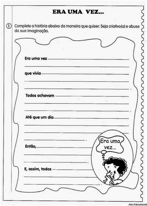 Atividades de Produção de Texto para 4º ano