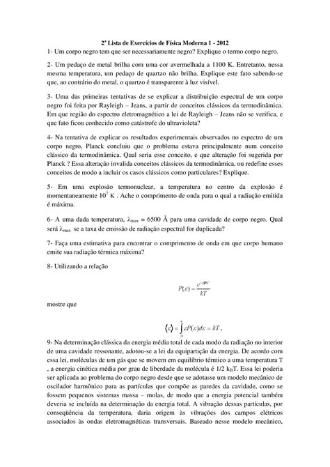 PDF 2a Lista De Exerc Cios De F Sica Moderna 1 2 DOKUMEN TIPS