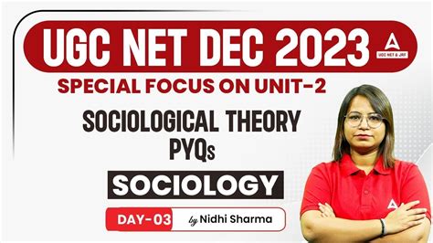 Ugc Net Sociology Classes 2023 Ugc Net Paper 2 Sociology Unit 1