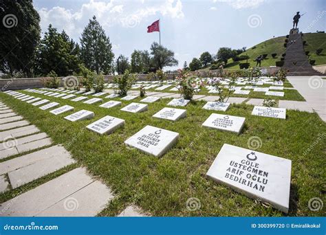 Dumlup Nar K Tahya Turkey Turkish National Flag With White Star And