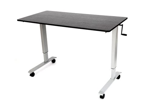 Mobile Height Adjustable Desk, Height Adjustable Desk with Wheels ...