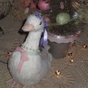 Crowned Duck Decorated Duck OOAK Duck White Duck Etsy