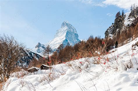 Zermatt Furi Zmutt Blatten Zum See Matterhorn Alpen Wanderweg