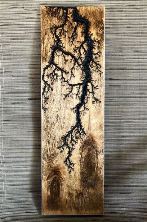 Quicksand Fractal Burn Fractal Art High Voltage Wood Burn Wall Art