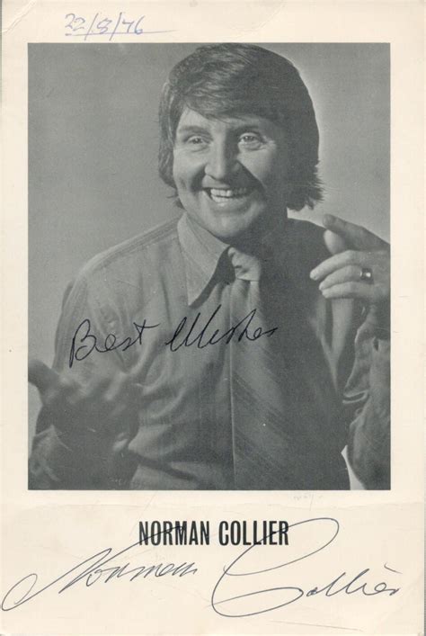 Sold Price: Norman Collier signed 6x4 black and white vintage promo photo. Good condition. All ...