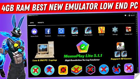 New Memu Play Lite Best Emulator For Free Fire Low End PC MemuPlay