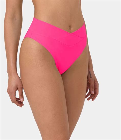 Womens Crossover Bikini Bottom Swimsuit Halara