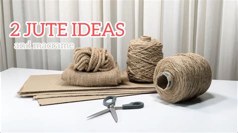 DIY THE 2 BEST IDEAS OF CRAFTS FROM JUTE ROPE AND CARDBOARD WITH YOUR