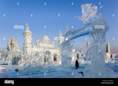 Spectacular ice sculptures at the Harbin Ice and Snow Festival in ...