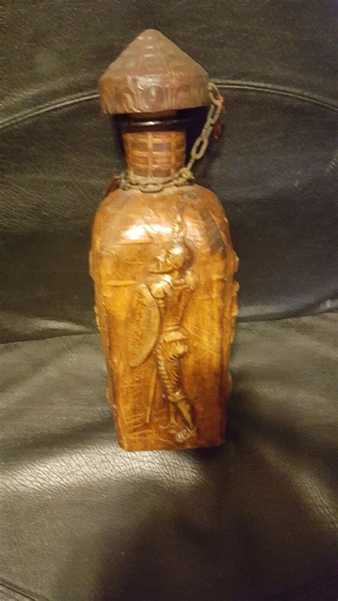 Hand Tooled Leather Decanter Gem