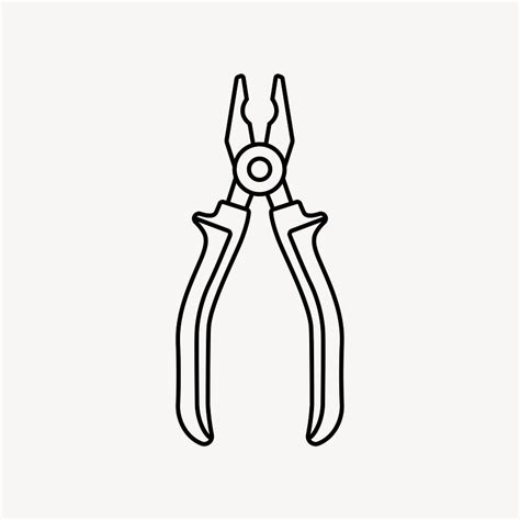 Pliers Line Art Collage Free Photo Illustration Rawpixel