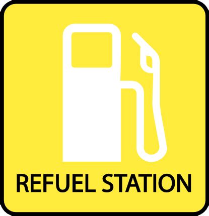 Refuel Station Road Sign Free Svg File Svg Heart