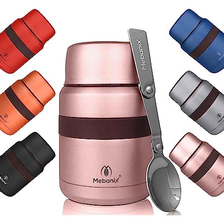 Sho Food Flask Vacuum Insulated Double Walled Stainless Steel Food