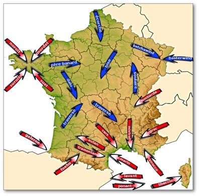 meteo formation Vent fort en Méditerranée