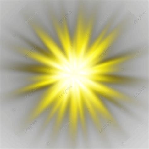 Glowing Light Effect PNG Image, Yellow Glow Light Effect, Gold Effect ...