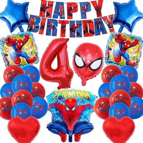 Decoration Anniversaire Spiderman Spiderman Ballon Anniversaire D