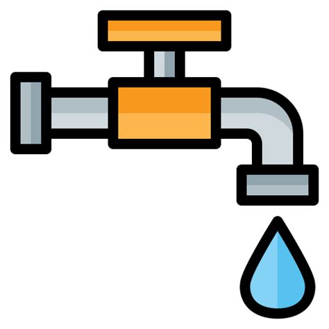 Water Tap Generic Outline Color Icon