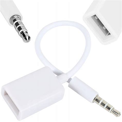 Kabel Adapter Mini Jack 3 5 Mm Aux Na Usb Otg Host Erli Pl