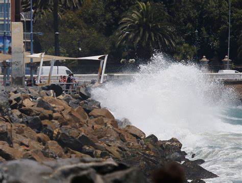 Anuncian marejadas con olas de hasta cuatro metros en la Región de