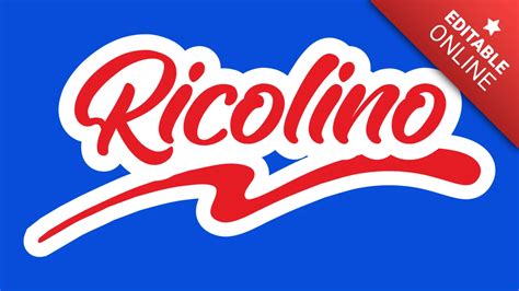 Ricolino Logo | Text Effect Generator