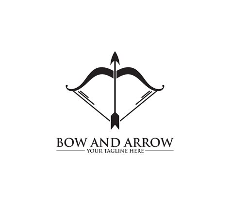 Bow And Arrow Archery Logo Or Cupid Icon Vector Illustration 21842076