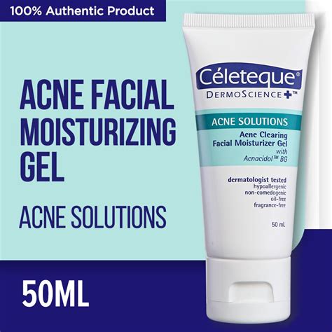 C Leteque Acne Solutions Acne Clearing Facial Moisturizer Gel Ml