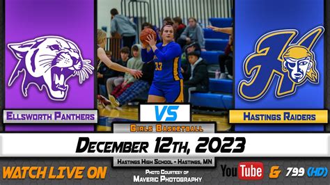 Hctv Sports Hastings Girls Basketball Vs Ellsworth Panthers