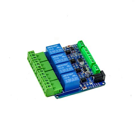 5V Modbus RTU 4 Channels Relay Module Input Optocoupler Isolation