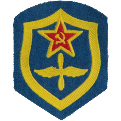 Soviet Air Force: Yellow Shield On Black Foreign Air Force insignia