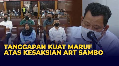 Kuat Maruf Bantah Kesaksian Susi ART Ferdy Sambo Soal Larangan Ke Yosua