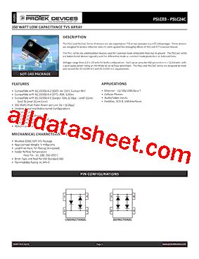 Pslc C Datasheet Pdf Protek Devices