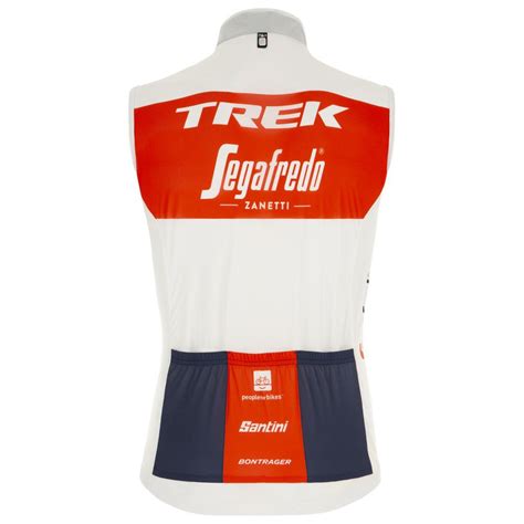 Santini Fan Line Fine Light Trek Segafredo Vest White Bikeinn